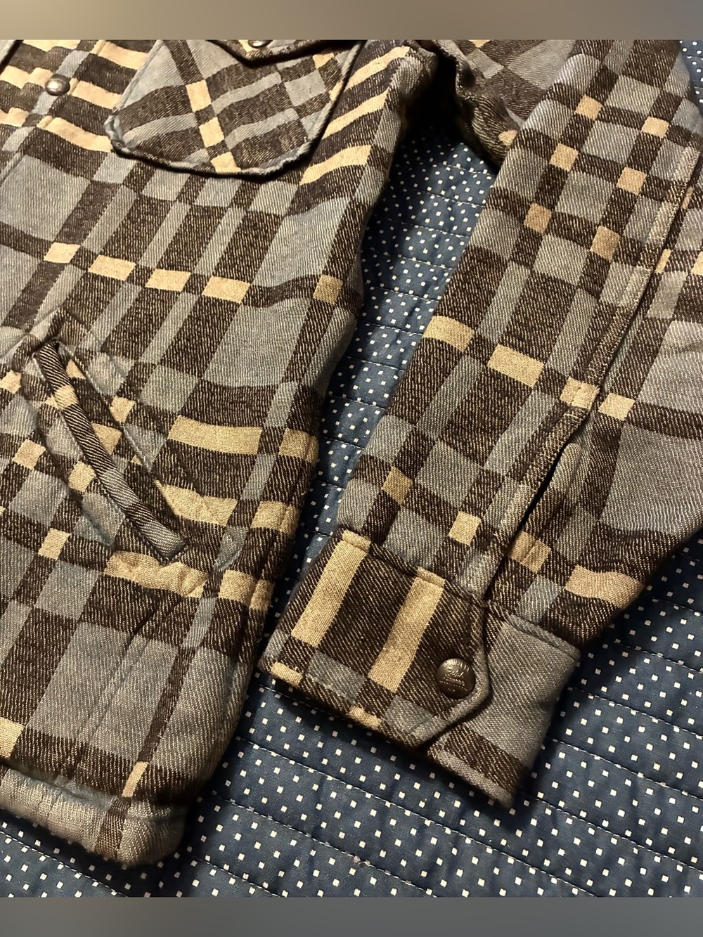 DOUBLE RL RALPH LAUREN RRL COTTON SHIRT/ JACKET- MEN’S SIZE MEDIUM - Picture 10 of 12